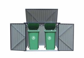 Cache-Poubelle Double en Acier Westmann 