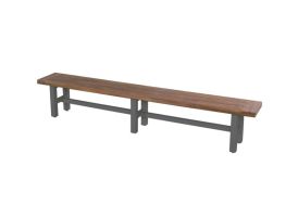 Banc de Jardin en Bois de Teck et Aluminium Hartman Sophie Yasmani 300 cm