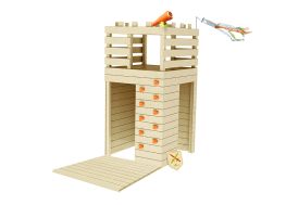 Cabane pour enfant avec mur d'escalade Knight Soulet