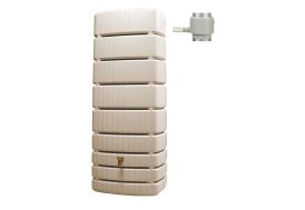 Cuve de récupération d'eau de pluie Slim sable 500 litres Garantia