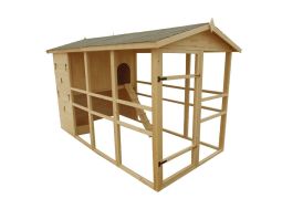 grand poulailler en bois pour 12 poules avec pondoir