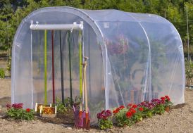 serre tunnel de jardin Richel 2 x 3 m avec une porte