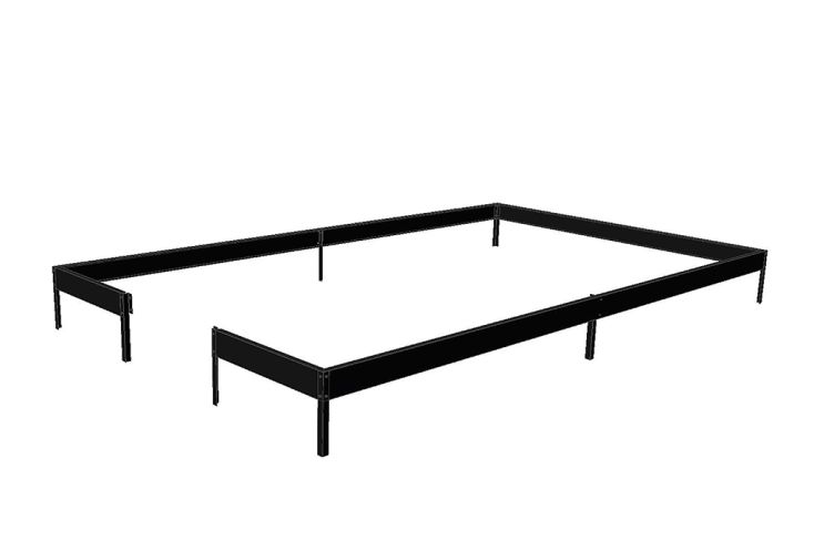 Base pour Serre de Jardin Juliana Premium Anthracite 11 m²