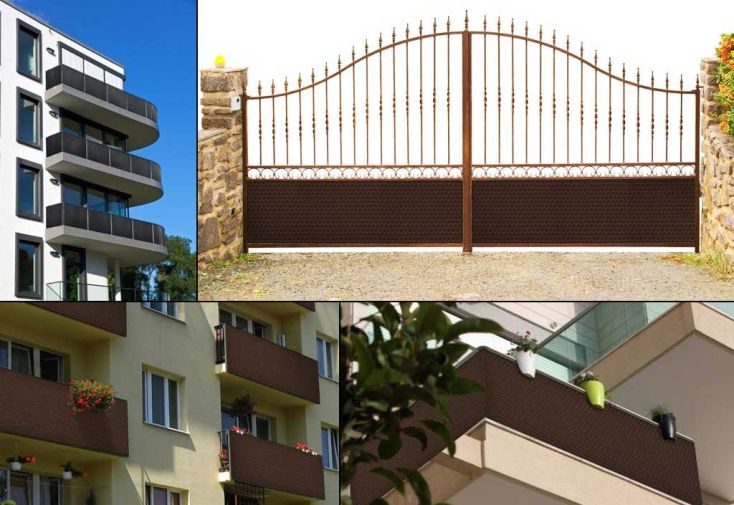 Brise vue en résine tressée sur mesure au m² - de 3 m² à 6 m²