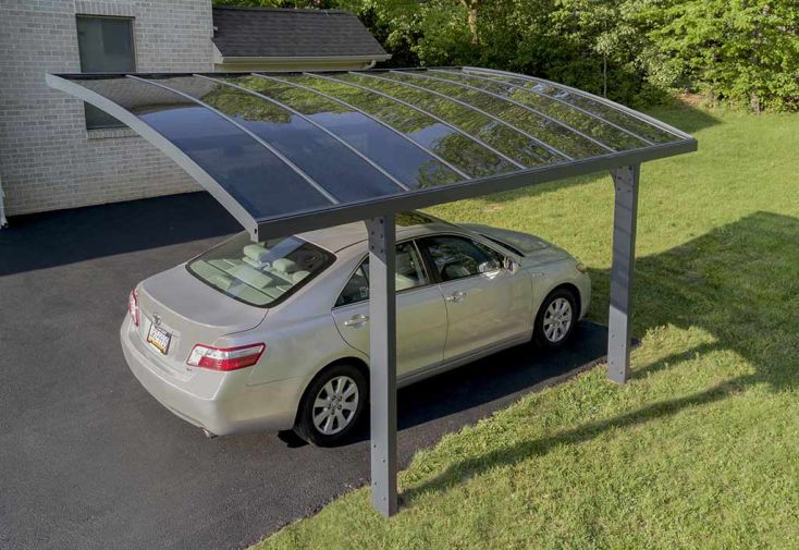 Carport déporté Arizona Breeze 5 x 3 m gris - 2 poteaux | Palram - Canopia