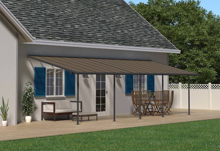 Pergola en Aluminium et Polycarbonate Capri 27 m² 