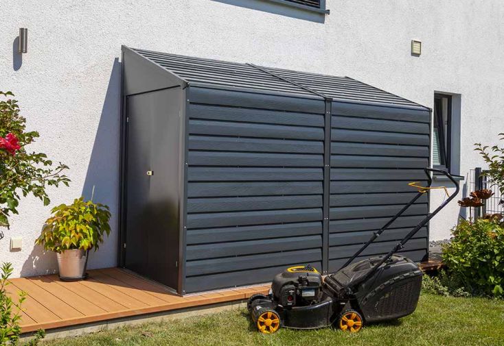 Armoire de Jardin en Acier Galvanisé 124 x 295 cm