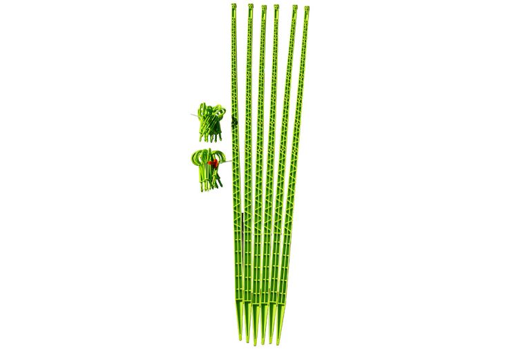 Tuteur avec Attaches Mikado Vert Anis 150 cm (Lot de 6)